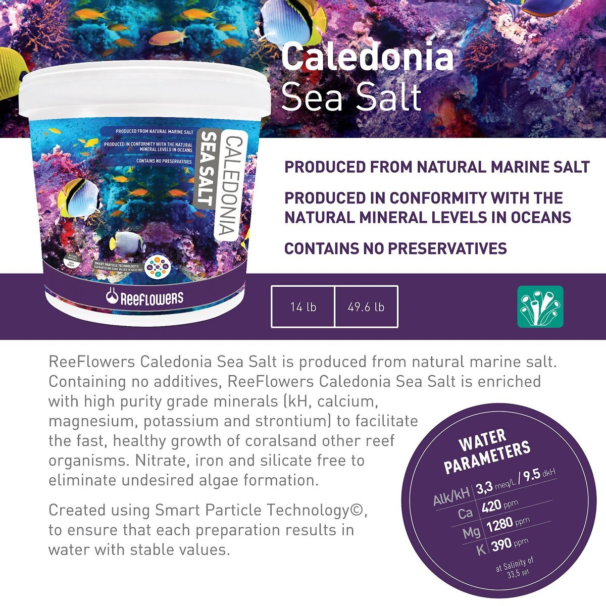 Reeflowers Caledonia Aquarium Sea Salt