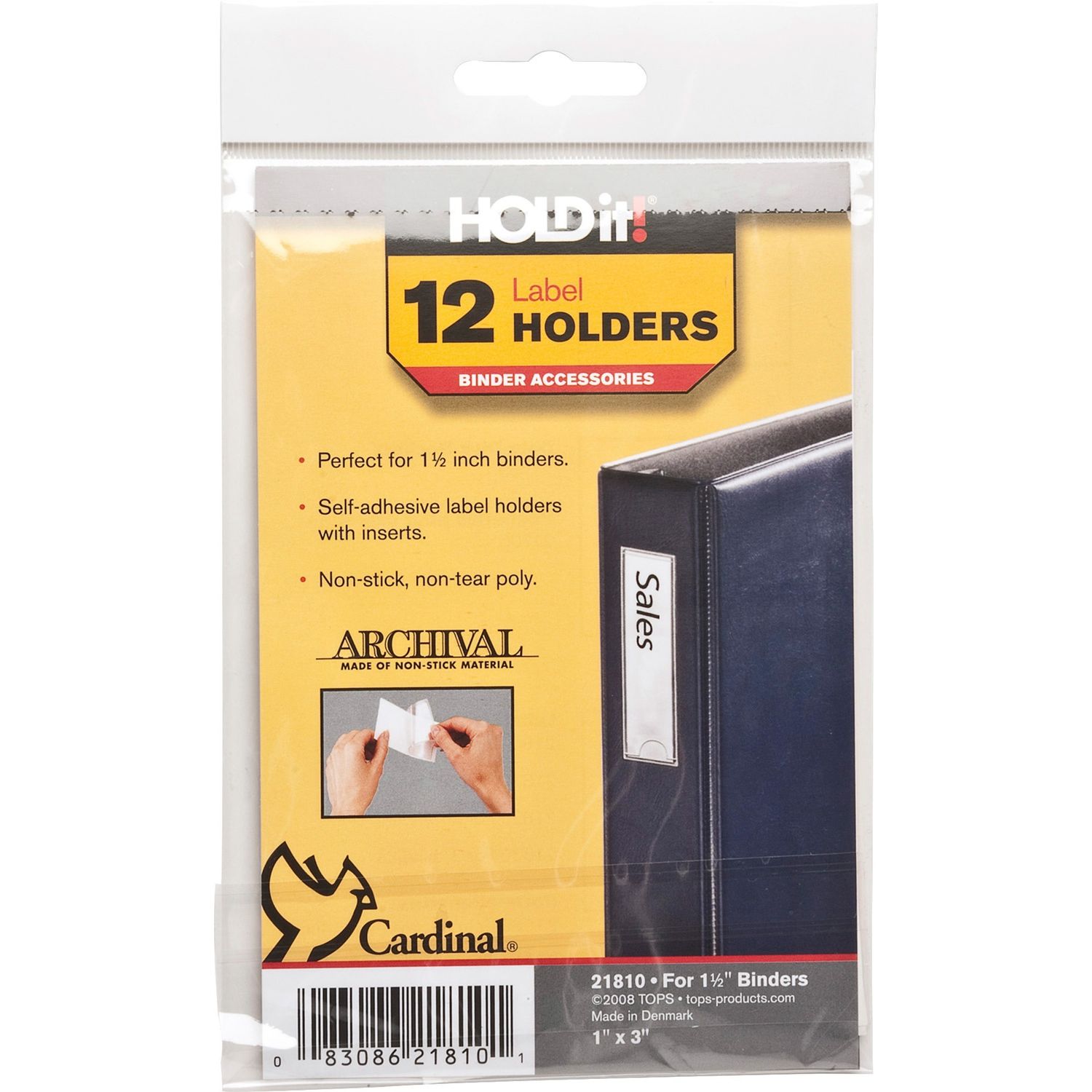 HOLDit! Self-Adhesive Label Holders by TOPS Products CRD21810