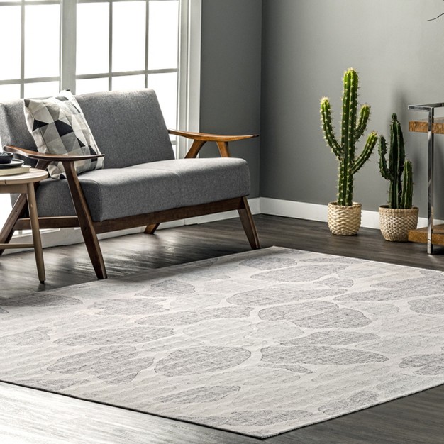 Nuloom Gretta Abstract Stones Machine Washable Area Rug