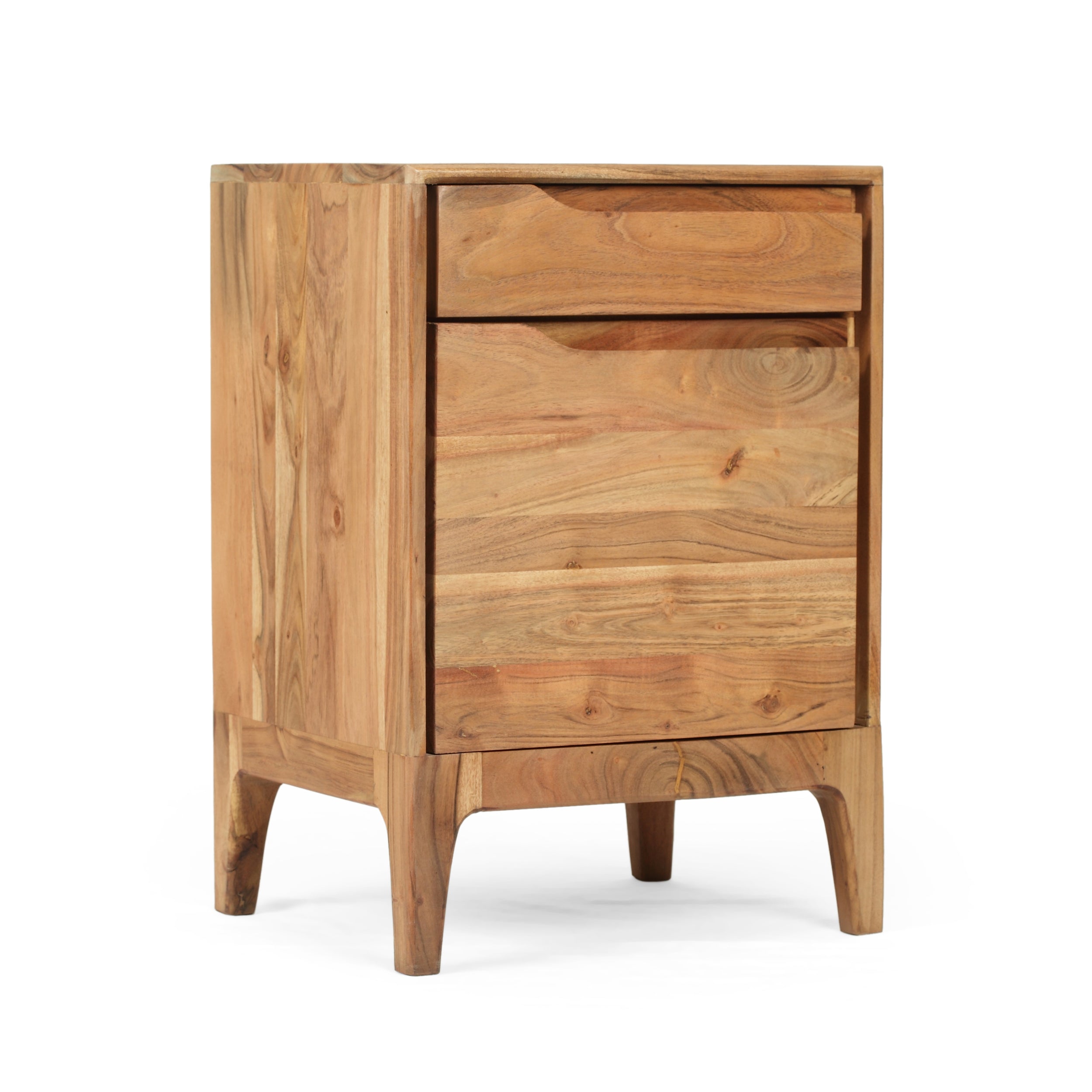 Letitia Modern Acacia Wood Side Table