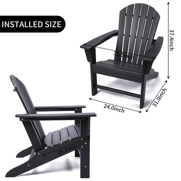 Polydun Recycled Plastic Adirondack Chair