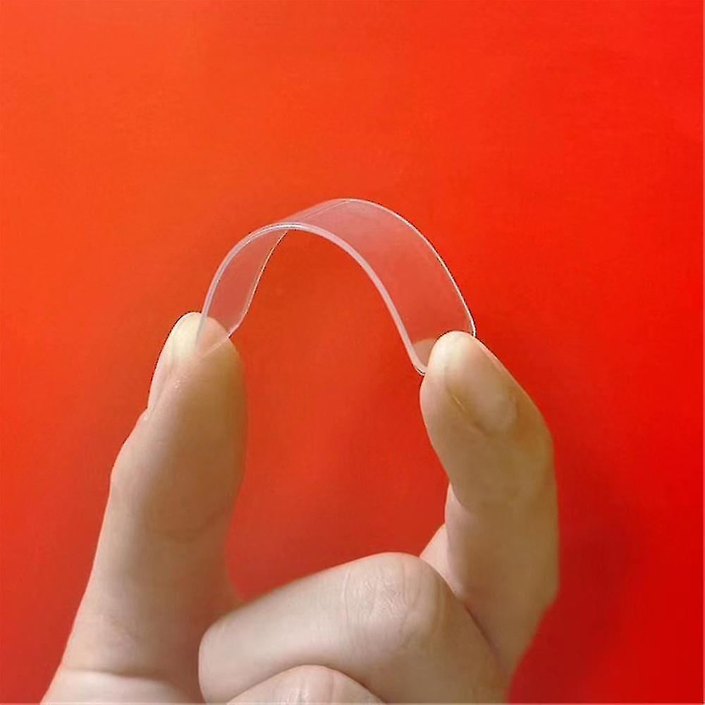 60pcs Reusable Multifunctional Double Sided Adhesive Clear Tape Sticky Transparent Tape High-quality