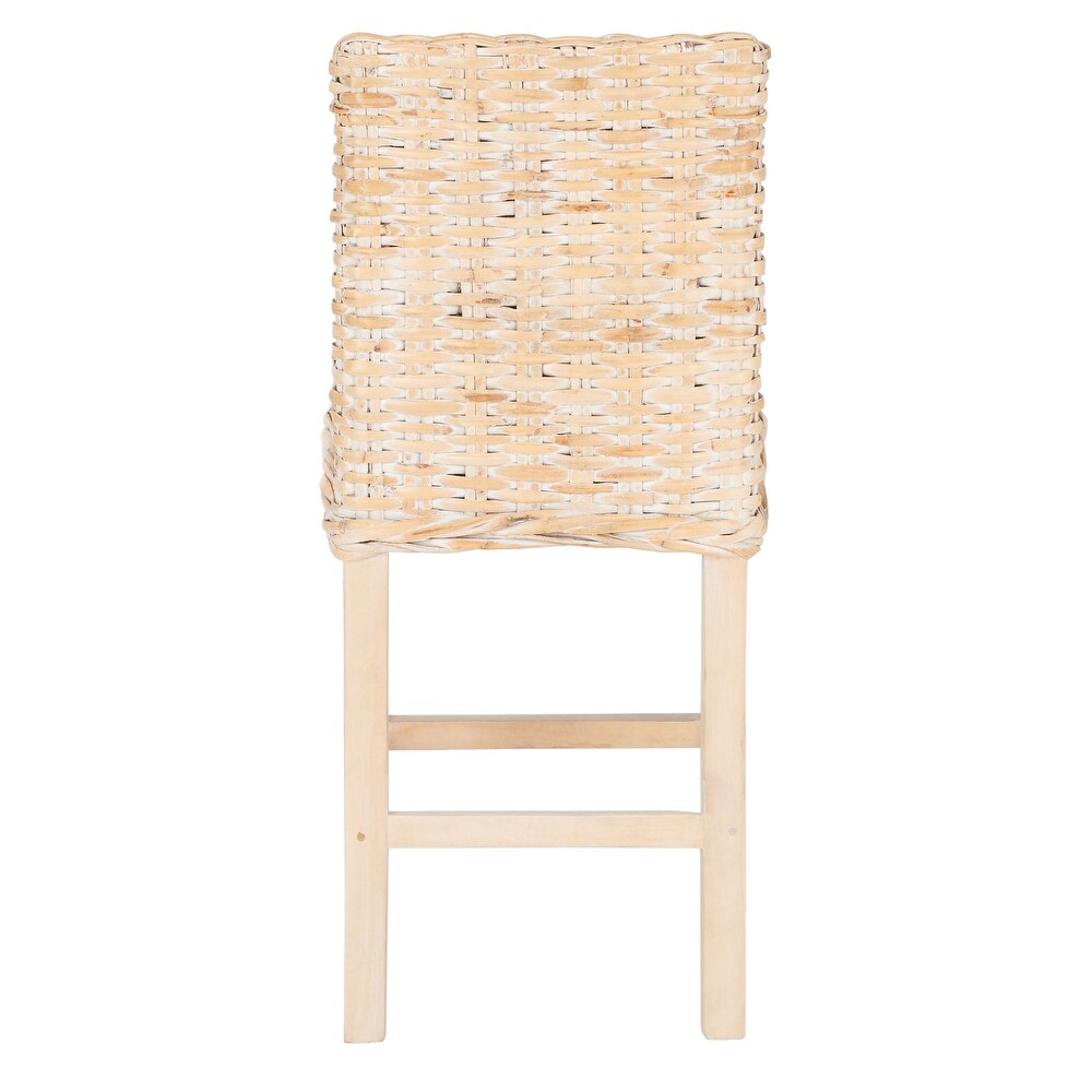 SAFAVIEH Tobie Rattan 23.6 inch Counter Stool