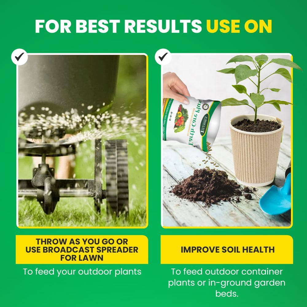 1ST CHOICE FERTILIZER Earth-Care Plus 5-6-6 4 lbs. 400 sq. ft. Slow Release Organic All Purpose Plant Nutrition 1stC1