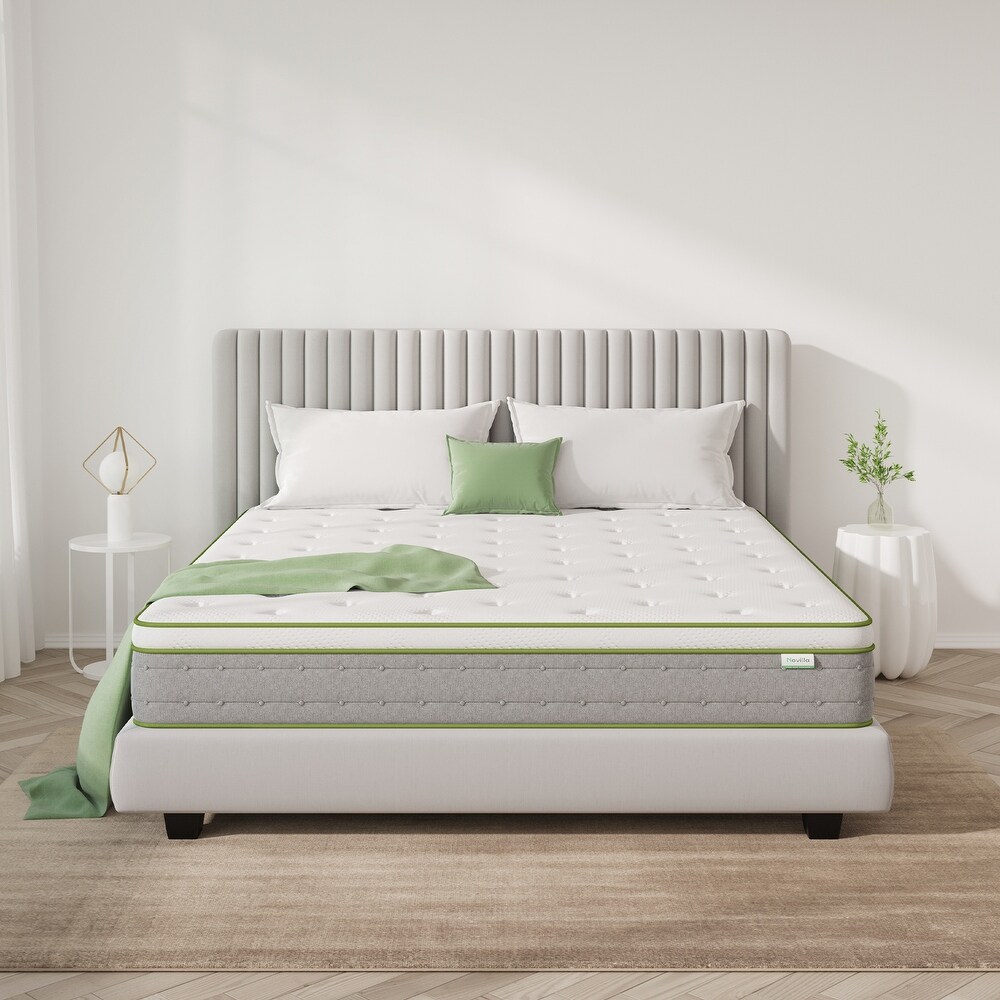 Novilla 10 inch Gel Memory Foam Hybrid Pocket Spring Mattress