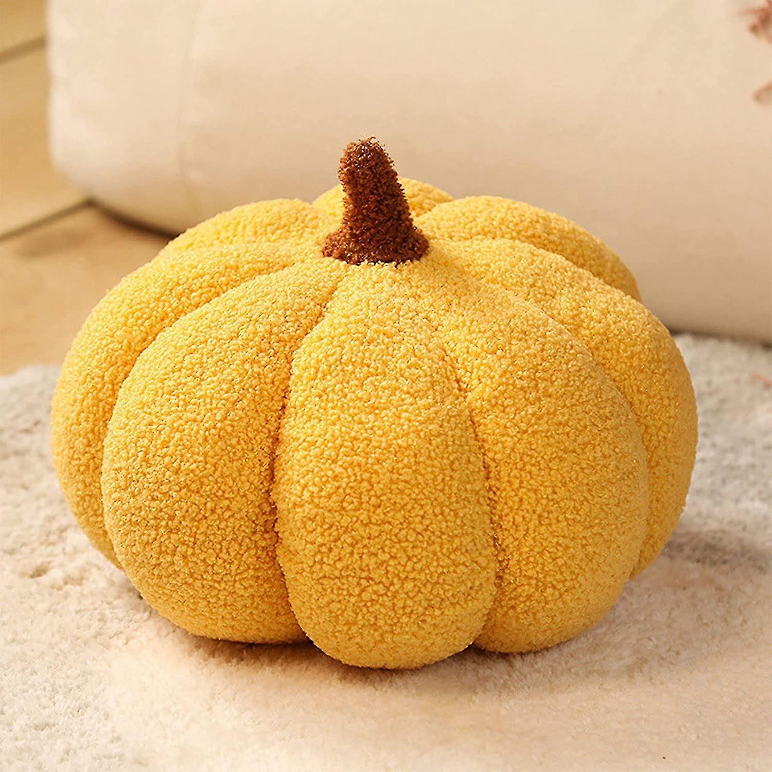 Miman Pumpkin Decor Plush Pumpkin Pillow， Halloween Pumpkin Stuffed Toy Pumpkin 3d Shaped Cushion For Home Decor