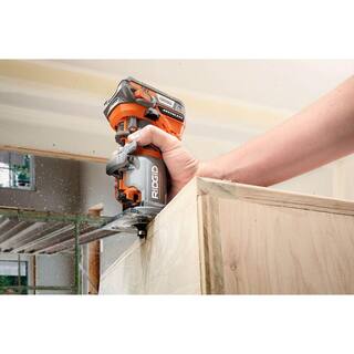 RIDGID 18V Lithium-Ion Brushless Cordless Compact Router Kit with (1) 2.0 Ah Battery and Charger R86044SB