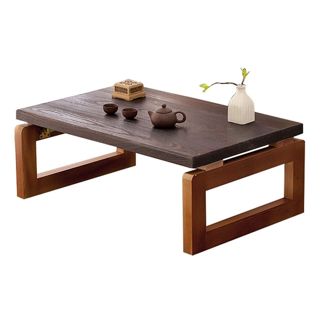 Table Zen Simple Household Solid Wood Table Simple Kang Table Bay Window Coffee Table Paulownia Wood Material Solid Wood