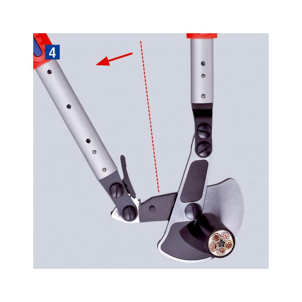 Knipex Cable Shear Ratchet Action with Telescopic Handle 570mm