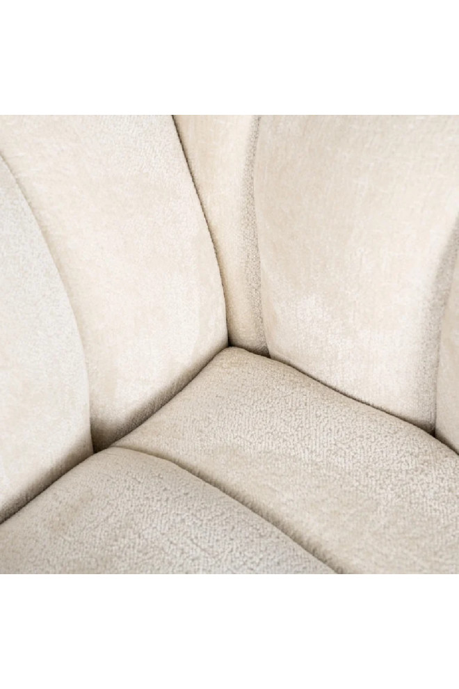 White Chenille Easy Chair  OROA Beaudy   Transitional   Armchairs And Accent Chairs   by Oroa   Distinctive Furniture  Houzz