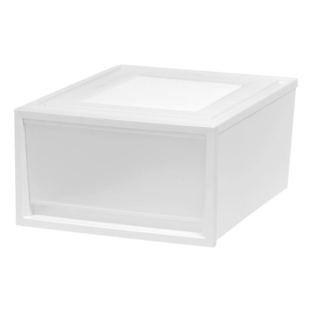 15.75 in. W x 9.25 in. H White 3-Drawers Box Chest Drawer 591056