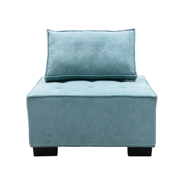 Poly fabric Square Living Room Ottoman Lazy Chair