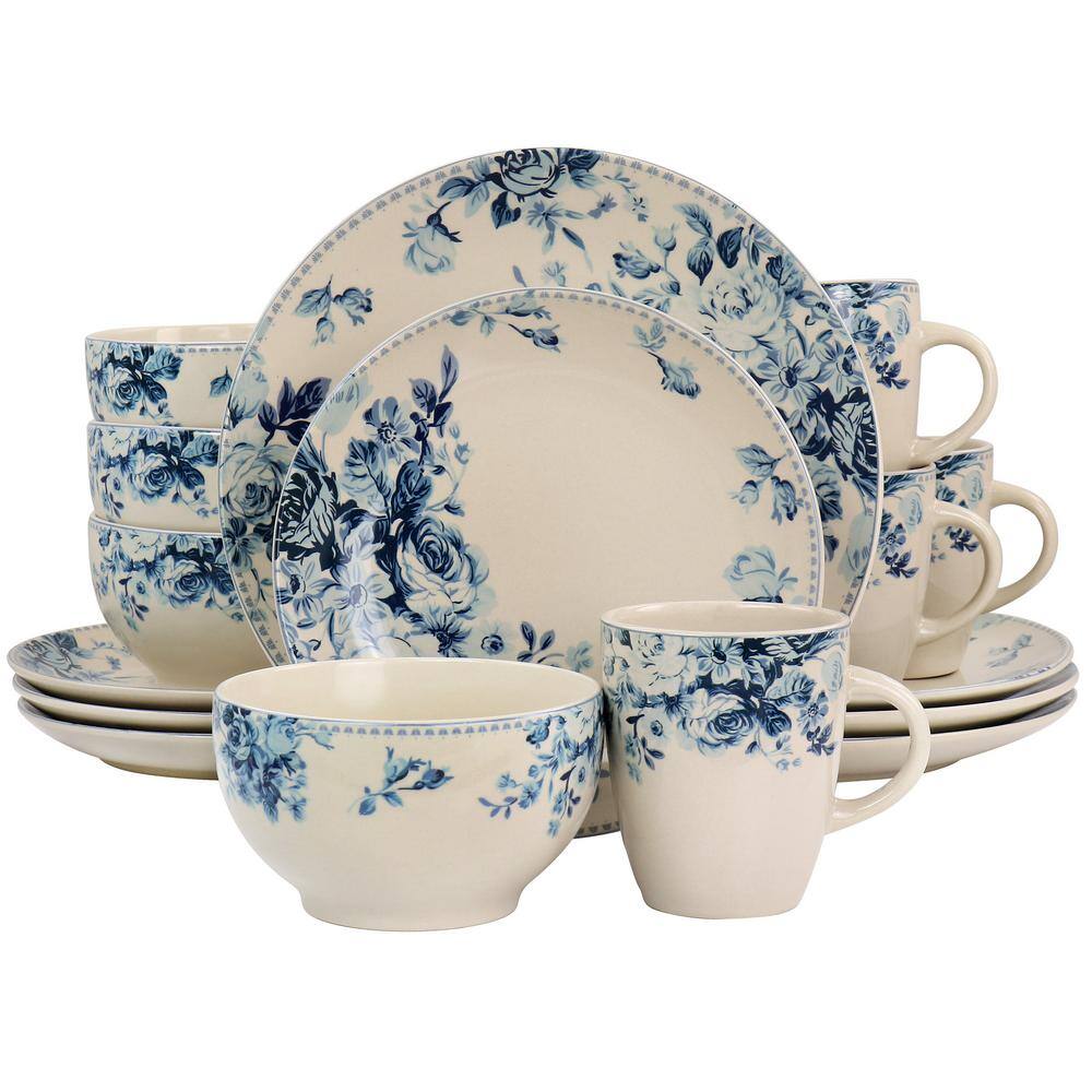 Elama Traditional Desert Rose 16 Piece Dinnerware Set 985118143M