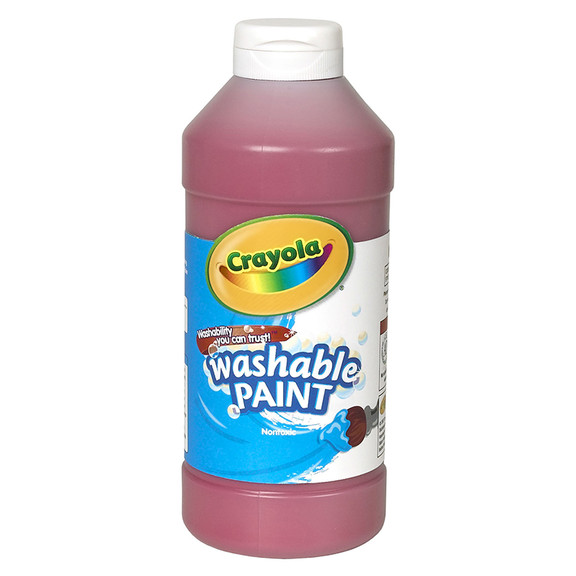 Crayola BIN201638 Washable Paint 16 Oz Red