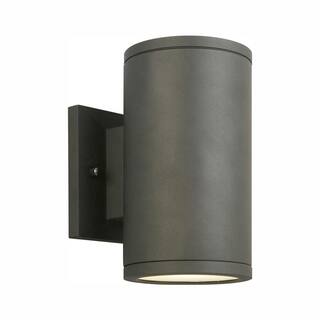 Home Decorators Collection Rodham Black LED Outdoor Wall Lantern Sconce IZC1691L-2