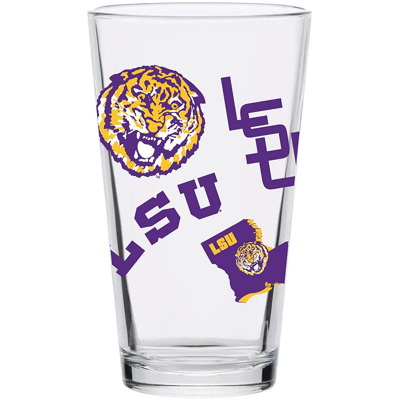 LSU Tigers 16oz. Medley Vintage Pint Glass