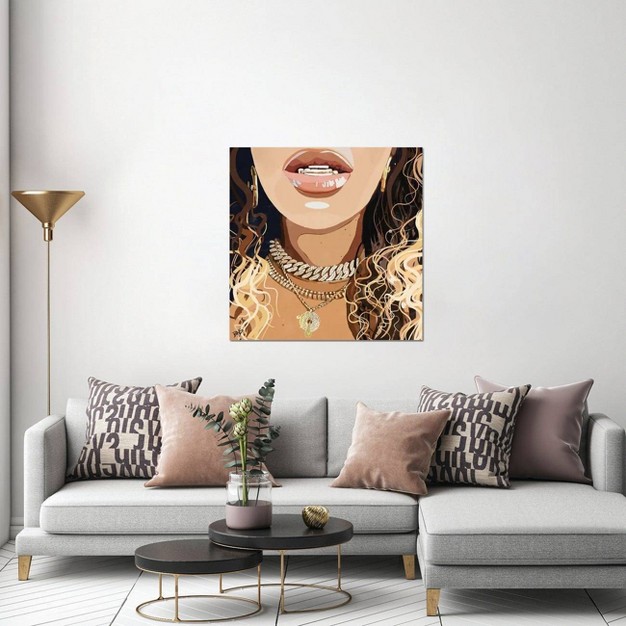 Bey Chains By Bria Nicole Unframed Wall Canvas Icanvas