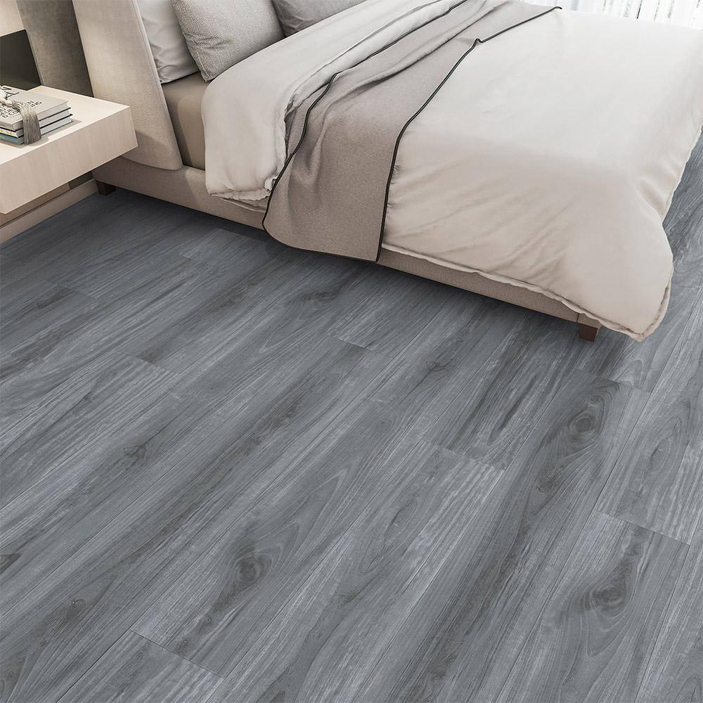 ACQUA FLOORS Smokey Keystone 20 MIL x 7.2 in. W x 48 in. L Click Lock Waterproof Luxury Vinyl Plank Flooring (28.8 sqftcase) AF55647