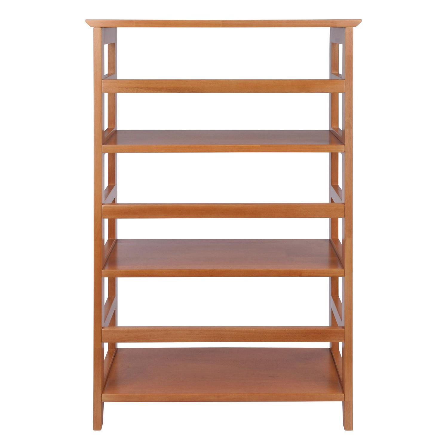 Winsome Wood Studio 3-Section Bookshelf， Honey Pine Finish