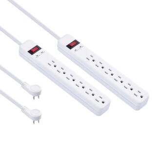 PRIVATE BRAND UNBRANDED 6-Outlet Surge Protector (2-Pack) LTS-06H-2