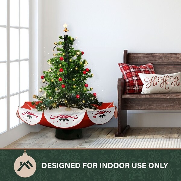 Fraser Hill Farm Let It Snow Series 29In. Green Tree with Star Topper