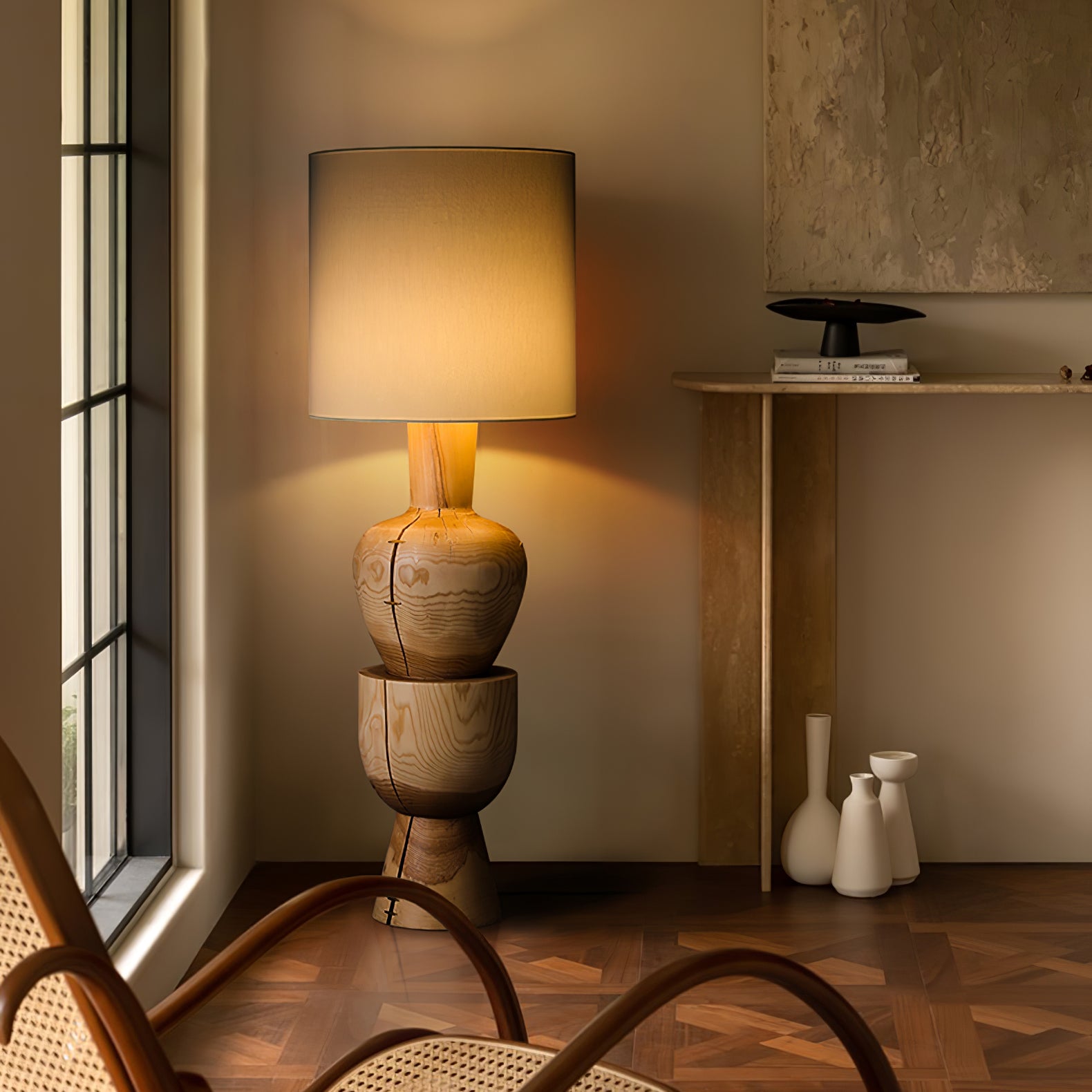 Sylvia Wood Floor Lamp