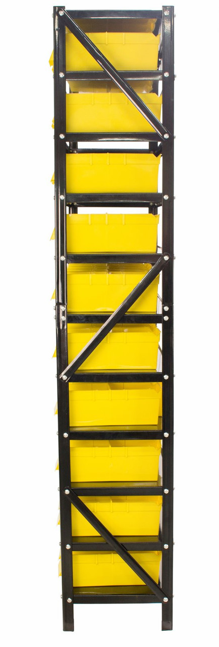 Erie Tools 60 Bin Parts Rack Storage Shop Garage Organizer