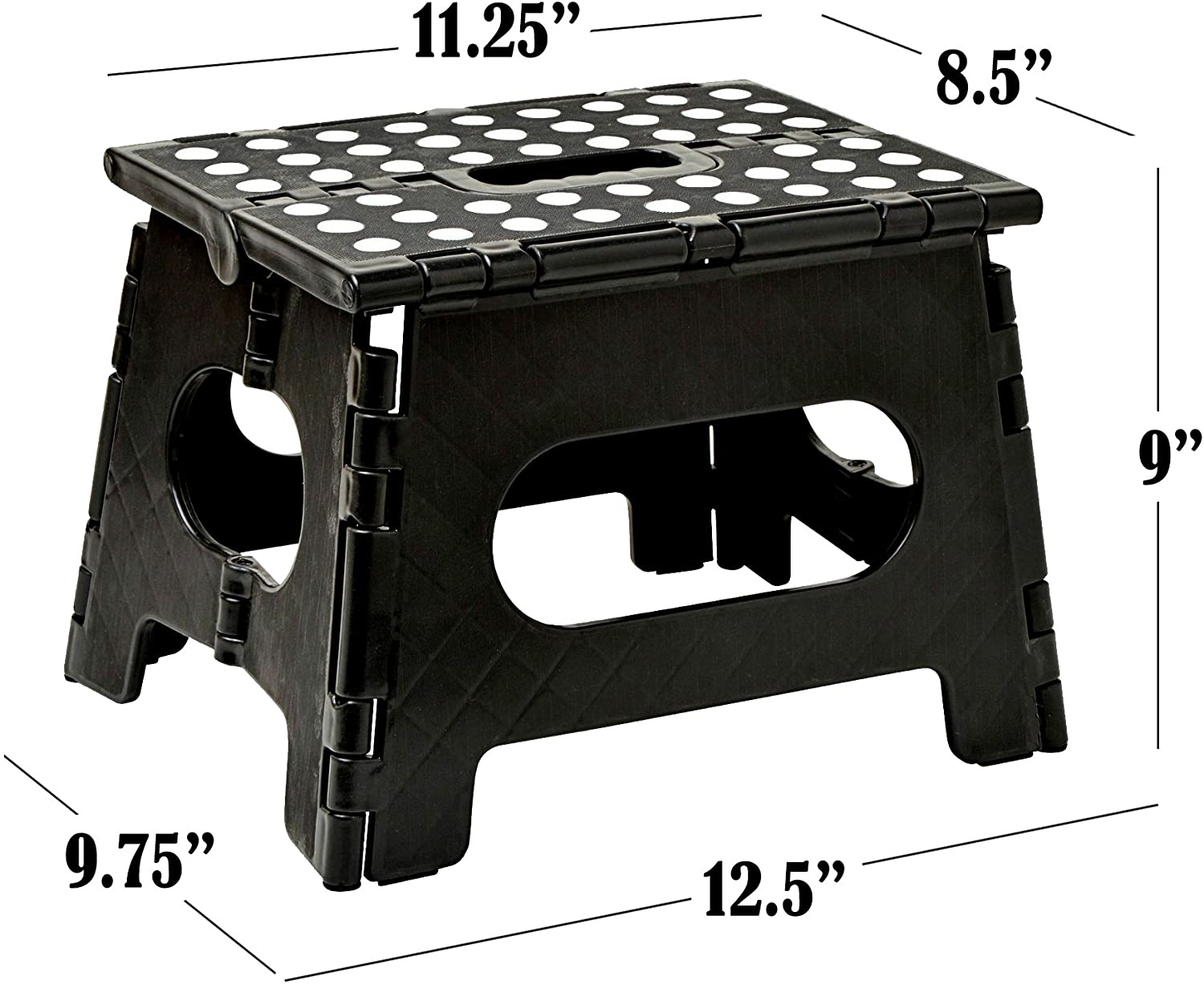 Folding Step Stool - The Lightweight Step Stool， Black