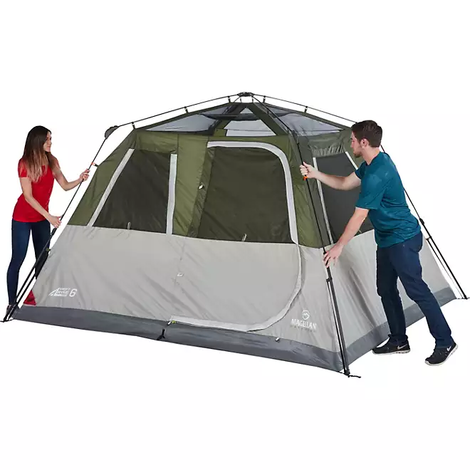 Magellan Outdoors SwiftRise 6-Person Lighted Cabin Tent