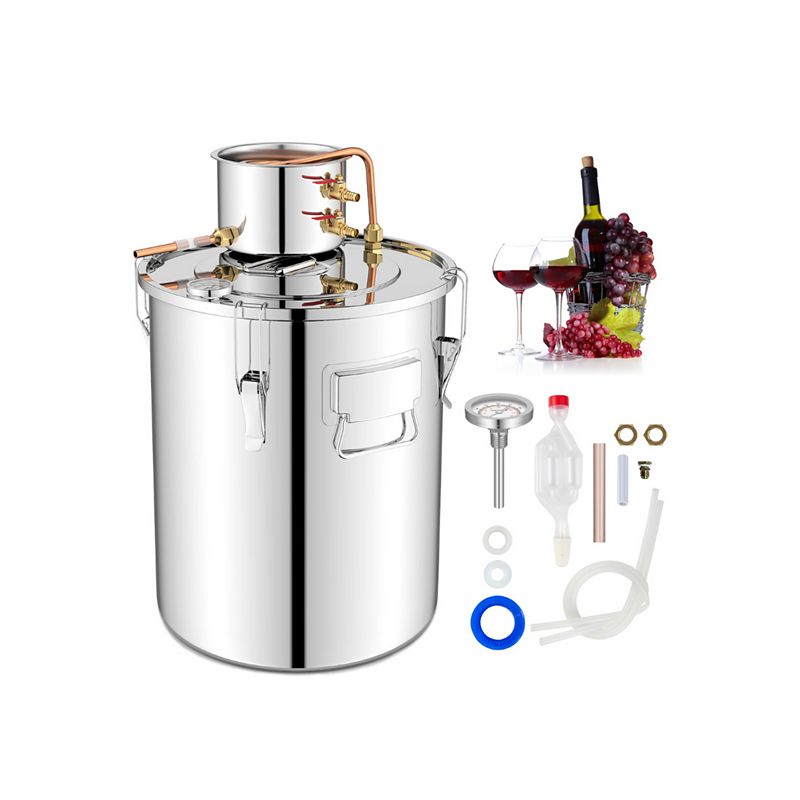 10 Gal 40 L Water Alcohol Distiller with Circulating Pump-10 Gal