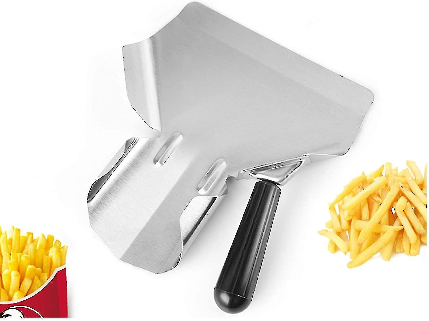 French Fries Shovel Stainless Steel With Handle Fried Fries Excavator Shovel