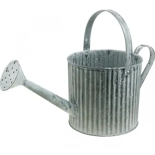 Luxury Watering Can Galvanized Simple Metal Water Can creative vintage water cane garden logo print watering can