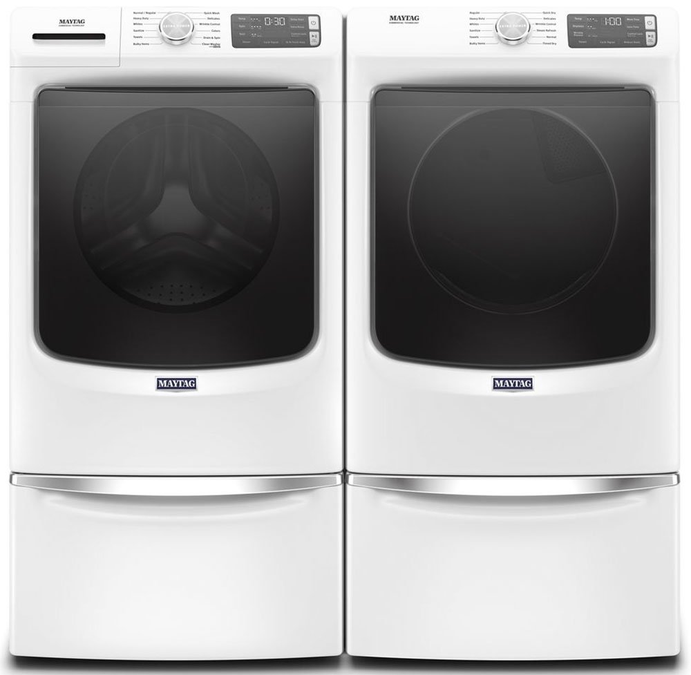 Maytag ADA 7.3 Cu. Ft. White Front Load Electric Dryer With Extra Power And Quick Dry Cycle