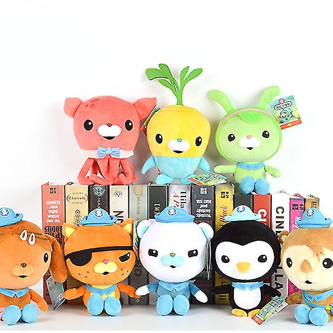 The Octonauts Plush Doll Adventure Team Children's Doll Toys Barnacles Kwazii Peso Shellington Dashi Professor Inkling