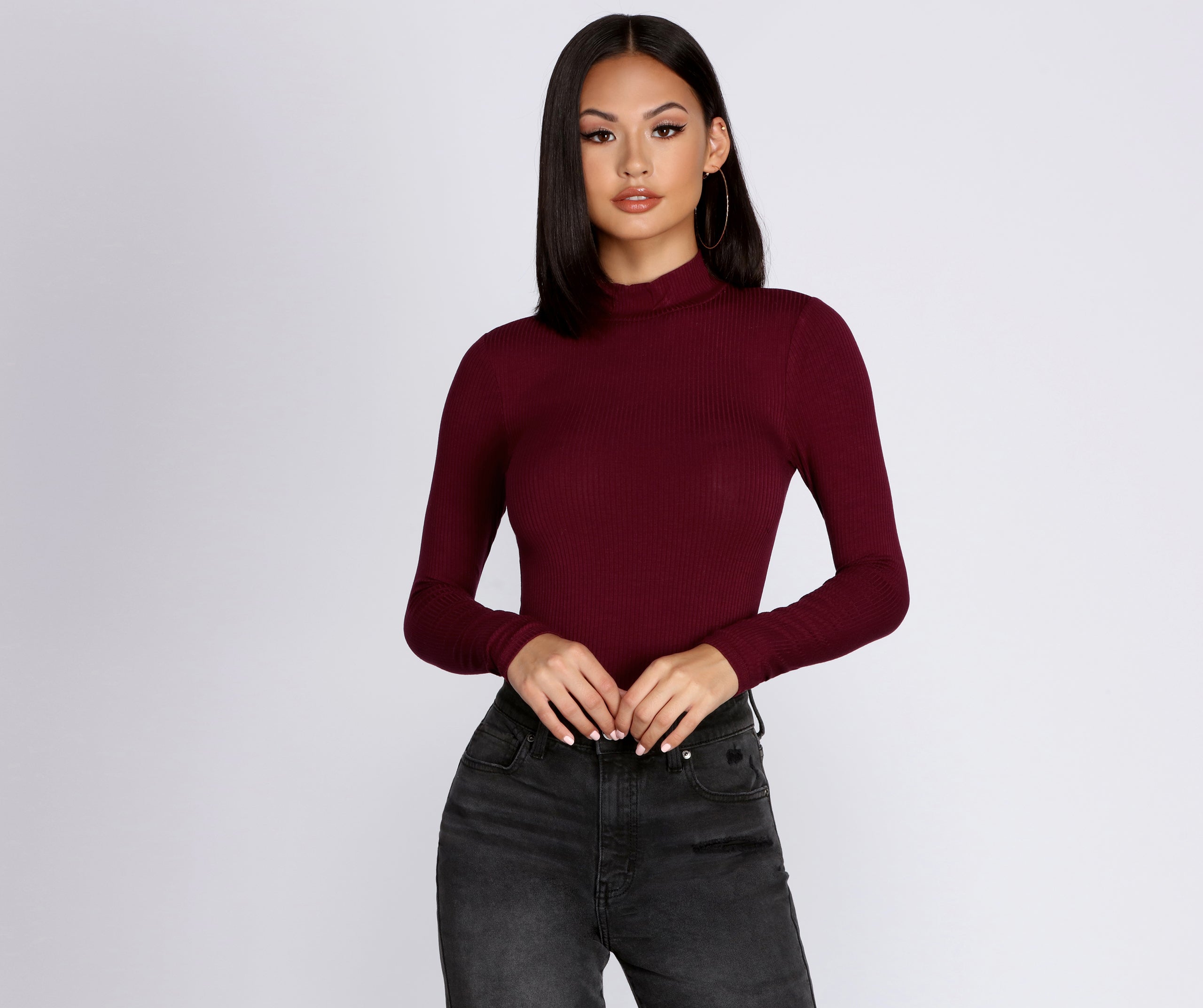 Make It Basic Ribbed Bodysuit