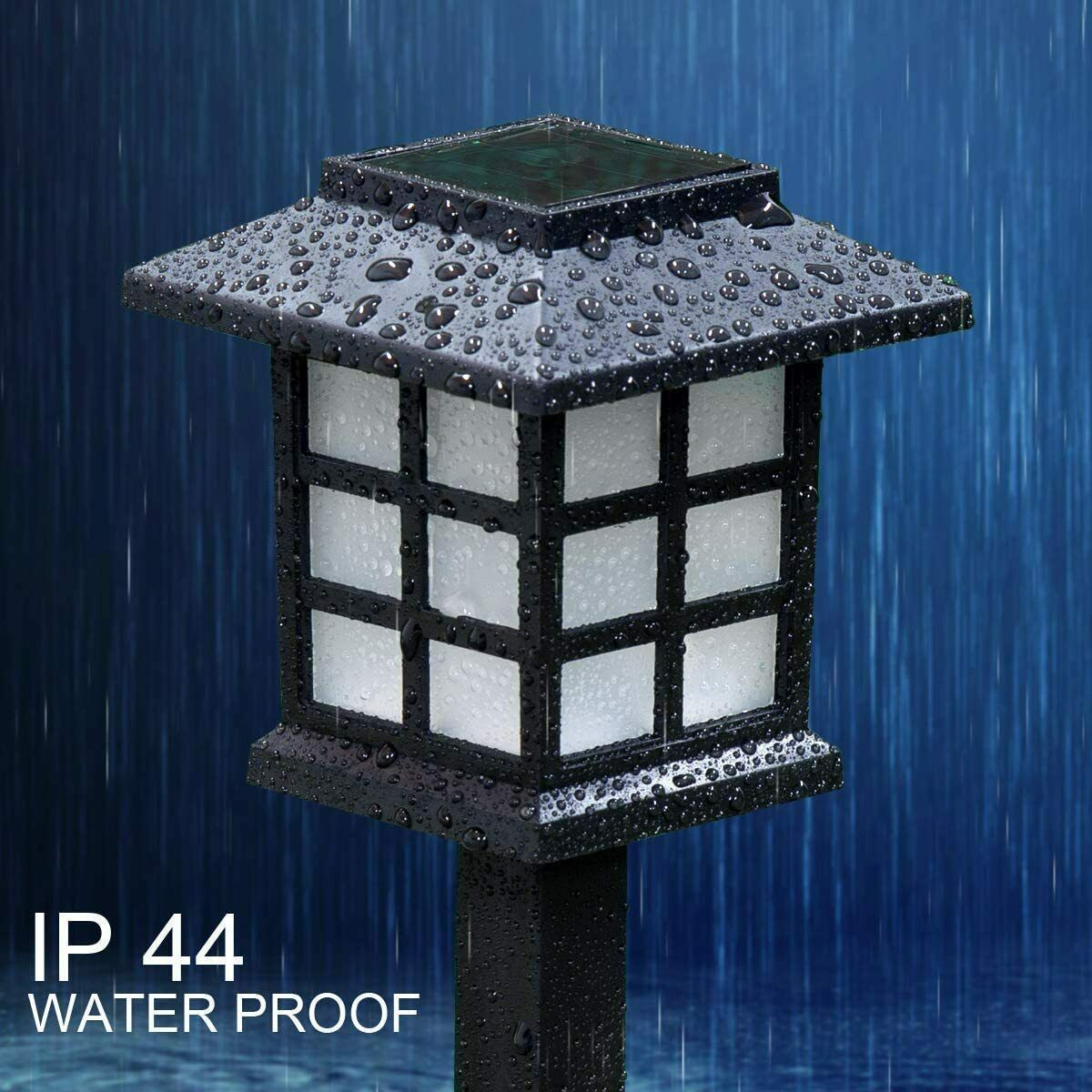 12 pack Solar Pathway Lights Outdoor LED Solar Powered Garden Lights - Warm White