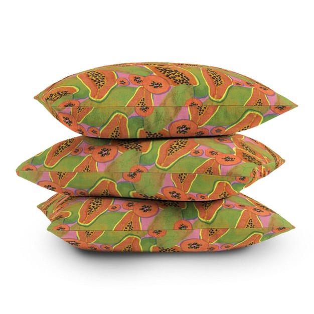 Sewzinski Papayas Outdoor Throw Pillow Deny Designs