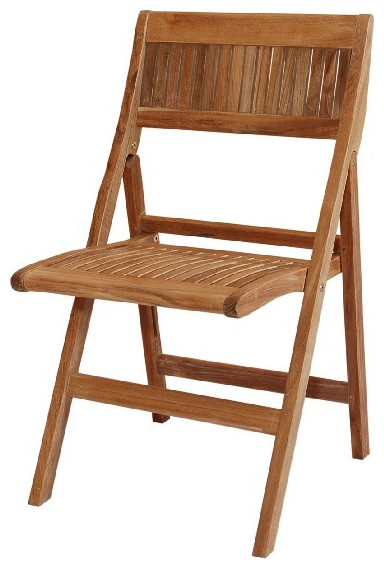 Anderson Teak CHF 550F Windsor Folding Chair Set of 2   Outdoor Folding Chairs   by Uber Bazaar  Houzz