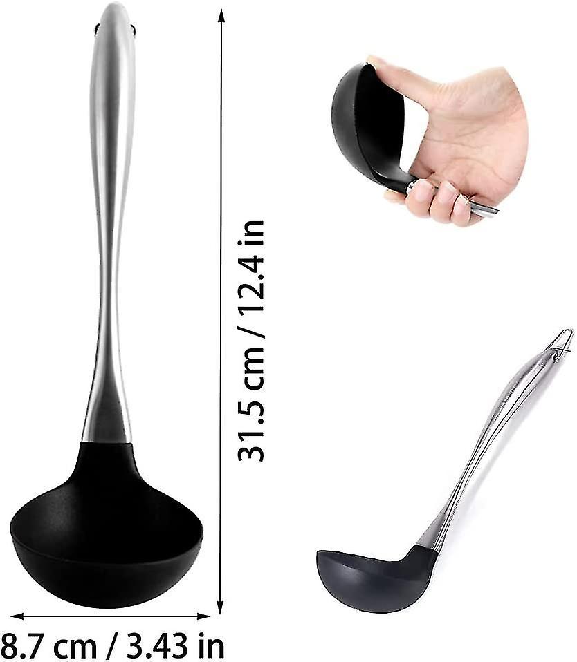 Soup Ladle， Food Grade Silicone Ladle， Cooking Spoon For The Kitchen， Silicone Cooking Utensils