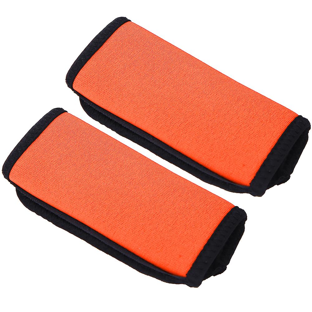 2pcs Neoprene Non-slip Comfortable Soft Kayak Canoe Paddle Grips Kayak Boat Accessories(orange )