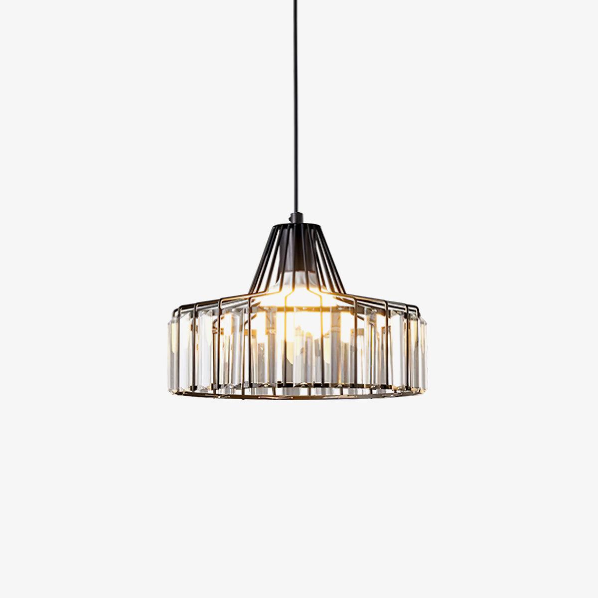 Crystal Drum Pendant Lamp