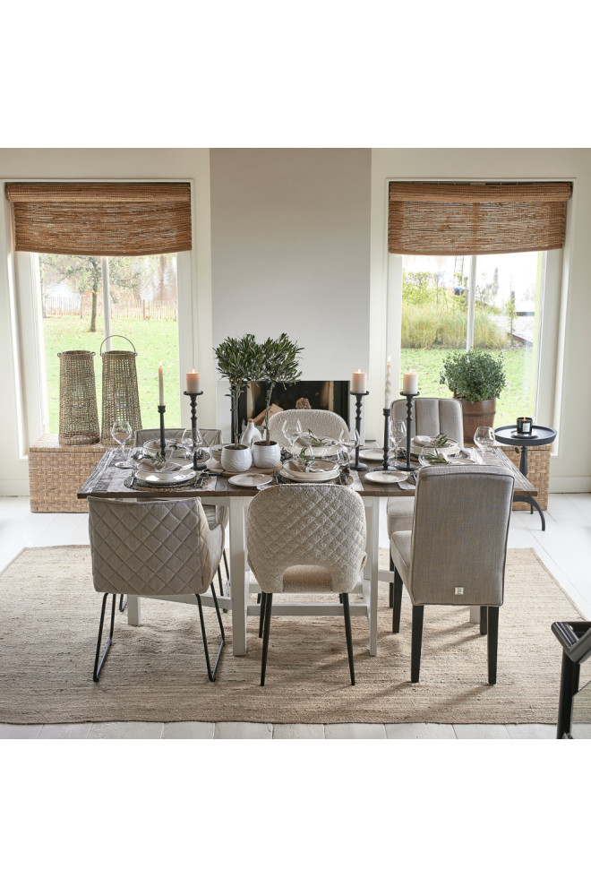 Quilted Dining Armchair  Rivi√®ra Maison Frisco Drive   Transitional   Dining Chairs   by Oroa   Distinctive Furniture  Houzz