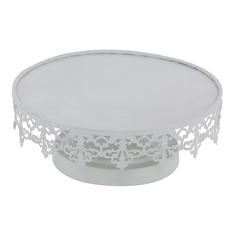 Stella and Eve Round White Decorative Stand Table Decor 3-piece Set