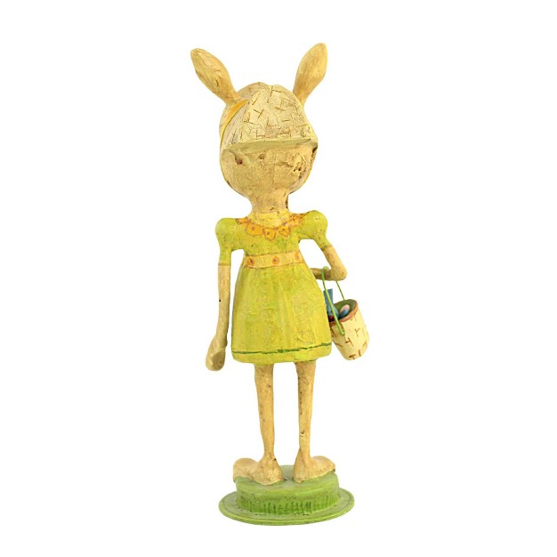 Jorge De Rojas Bunny Bunny One Figurines 9 25 Inches Easter Rabbit Spring Basket 43047 Polyresin Green