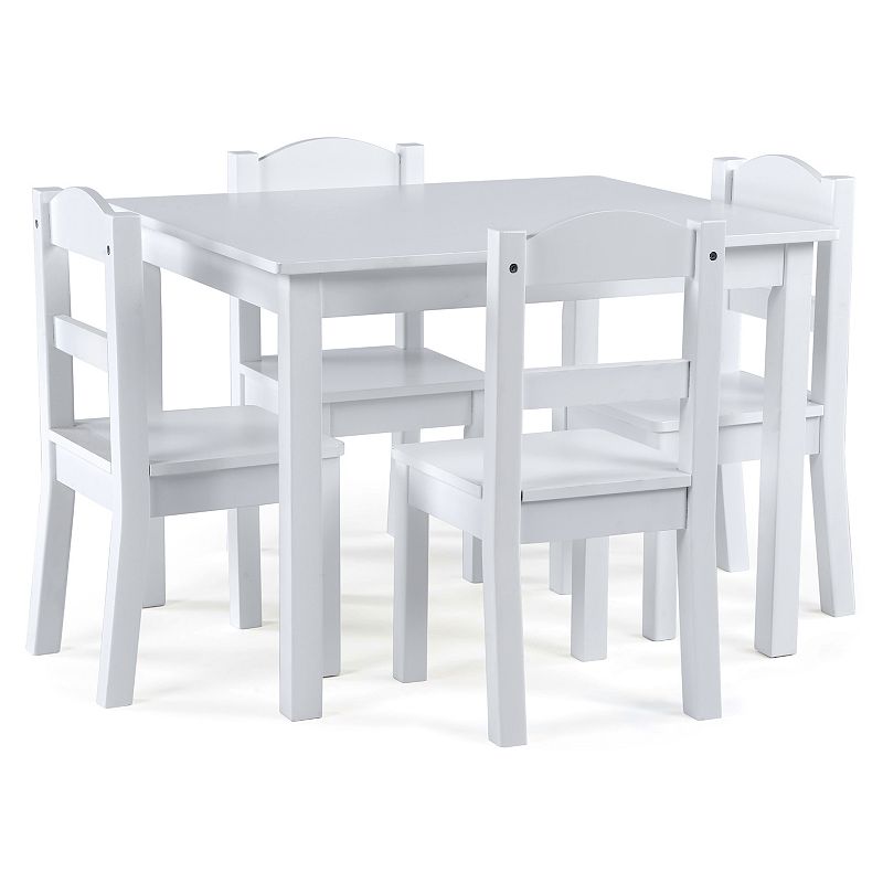 Humble Crew Kids Wood Table and 4 Chairs Set