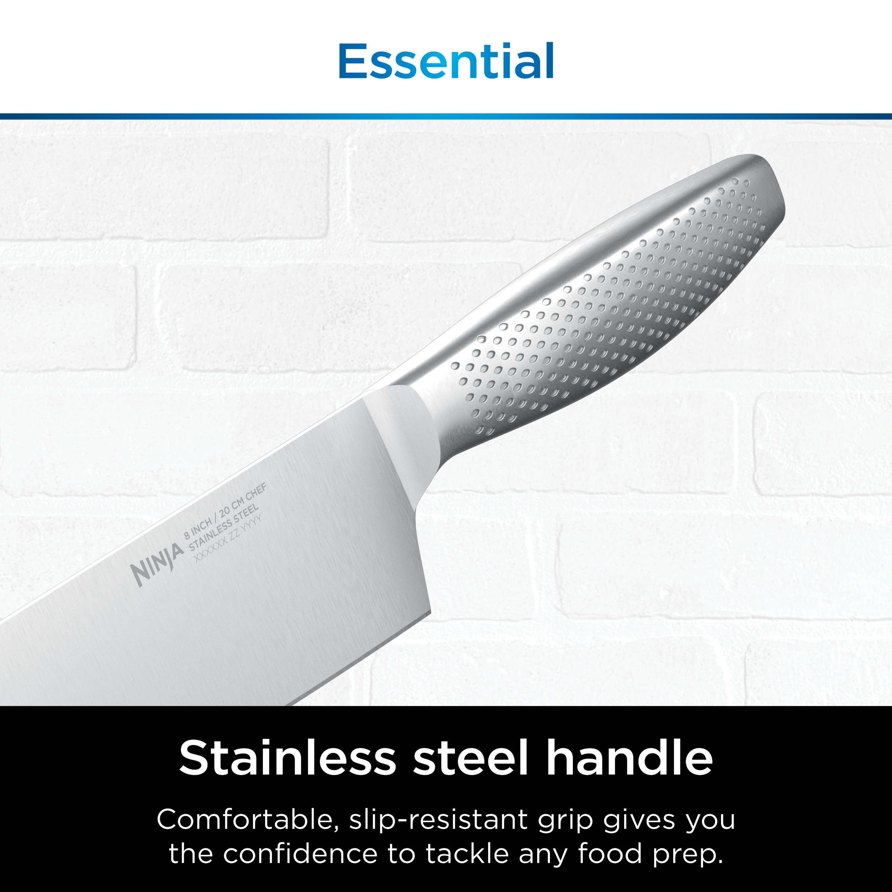 Ninja NeverDull Essential 12-Piece Stainless Knife System with Built-in Sharpener - K22012