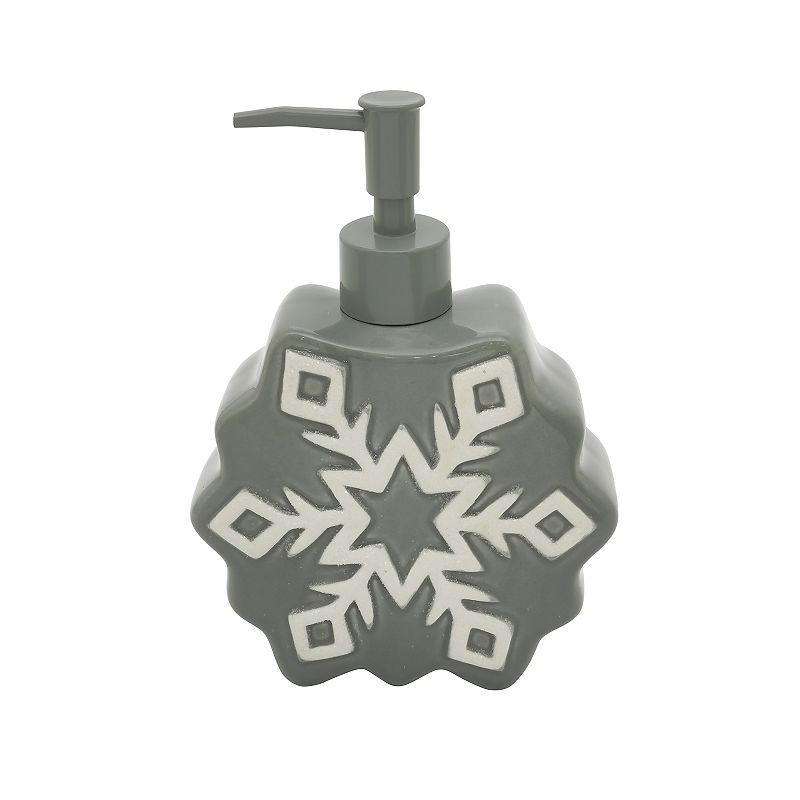 St. Nicholas Square Resin Ceramic Snowflake Soap Pump