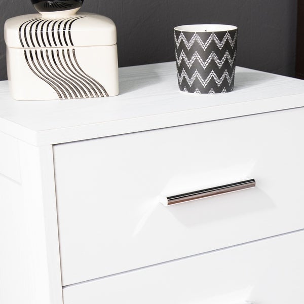 SEI Furniture Narva Mid-century Modern Storage Nightstand - - 25446841