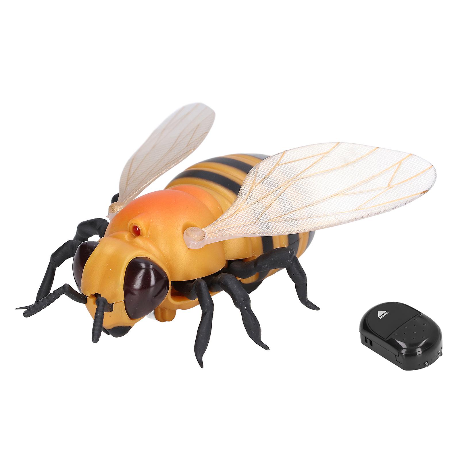 Remote Control Honeybee Toy Flexible Body Led Light Effect Lifelike Appearance Remote Honeybee