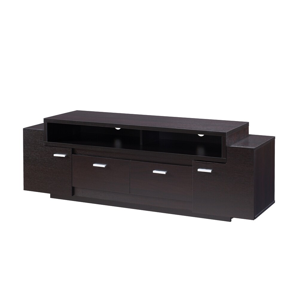 Merc Contemporary Multi functional Storage TV Console by Furniture of America